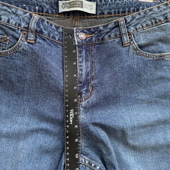 Route 66 Original Clothing Co. Jeans Womens Sz 13/14 A‎ Blue Mid-Rise Boot Cut - Picture 12 of 13